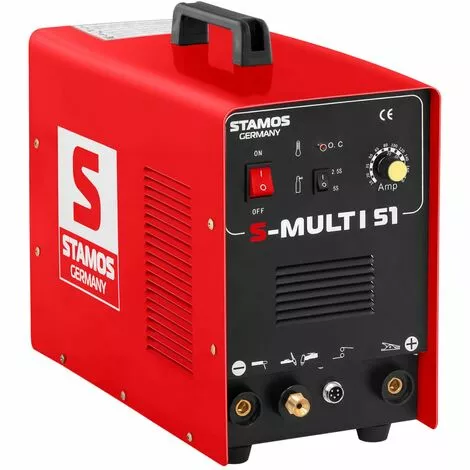 STAMOS Poste Combine 3En1 Tig Mma Plasma Soudure Wig Soudage Cutter Multifonction 180A - Gris, Noir â Image 2