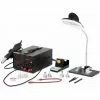 STAMOS Station De Soudage Dessoudage 75w LED SMD Kit Fer À Souder + Air Chaud + Alim. - Noir