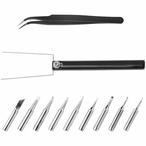 STAMOS Station De Soudage Dessoudage 2 Ecrans Led 200-480°C Buse À Air - Fer À Souder - Rouge – Image 4