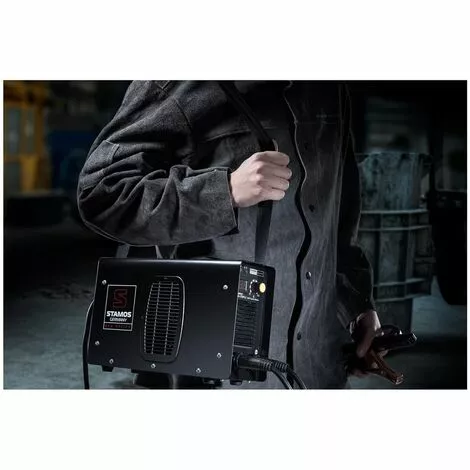 Poste à Souder à L'arc Mma Soudure Electrode Inverter Igbt Led 20–250A Stamos - Rouge â Image 3