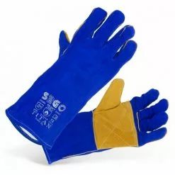 STAMOS Gants De Soudeur Gants De Travail Cuir Gants De Protection Type A / B Gr.10 - Bleu