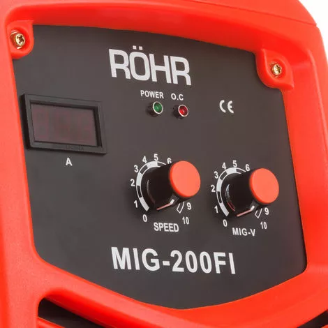 RÖHR Onduleur De Soudeur ROHR MIG-200FI MIG 240V / 200 Ampères IGBT DC Fil De Flux De Gaz Machine à Souder Portable - Garantie 1 An – Image 3