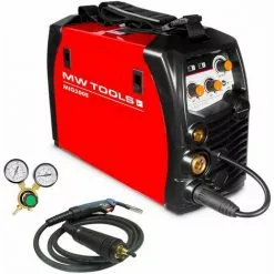 Poste à Souder Onduleur MIG-MAG-FLUX 200A - Manomètre Inclus MW-Tools MIG200E