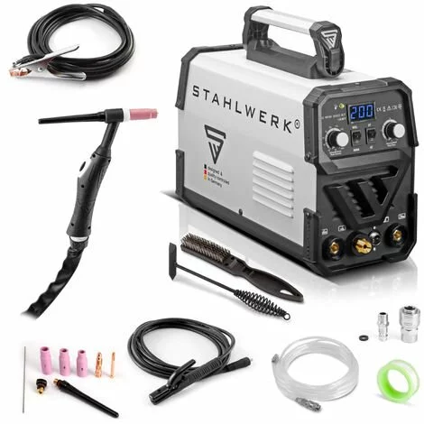 STAHLWERK DC TIG 200 ST IGBT - Soudeuse Combinée TIG Avec 200 A Avec Fonction MMA , Garantie De 7 Ans, Soudure De L'acier, De L'acier Inoxydable Etc.