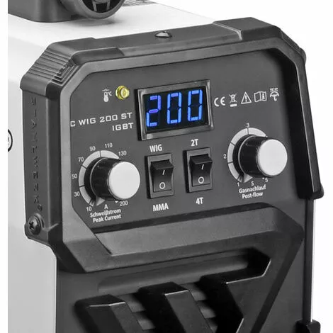STAHLWERK DC TIG 200 ST IGBT - Soudeuse Combinée TIG Avec 200 A Avec Fonction MMA , Garantie De 7 Ans, Soudure De L'acier, De L'acier Inoxydable Etc. – Image 3