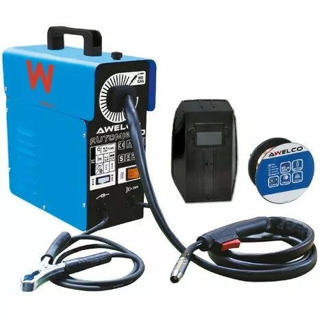 Poste à Souder MIG NO GAZ Automatique 130A AWELCO AUTOMIG 130 + Cagoule De Soudure LCD 9/13 AWELCO HELMET – Image 2
