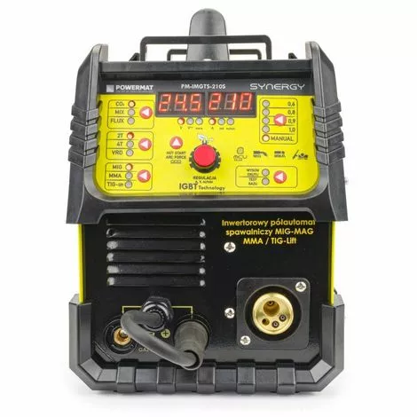 HUCOCO POWER TOOL - Poste à Souder Inverter 210A MIG / MAG / MMA / LIFT-TIG Synergic - Hot Start + Anto Stick + Arc Force - Jaune – Image 2