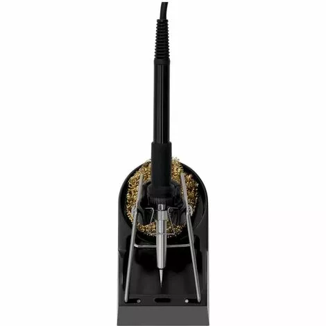 STAMOS Station De Soudage Dessoudage LED Numérique ESD Fer À Souder Support Éponge 100W - Noir, Blanc – Image 4