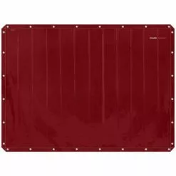 STAMOS Rideau De Soudure Bâche Ignifuge Vinyle Rideau Protection Remplacement 2,3x1,7m - Noir