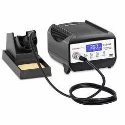 STAMOS Station De Soudage Numérique Avec Écran Et LCD Support Pratique 80W 150 à 450°C - Gris