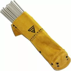 STAHLWERK Pochette D'électrodes/Étuis Pour électrodes Et Baguettes De Soudage En Cuir Véritable Résistant à La Chaleur Et Au Feu