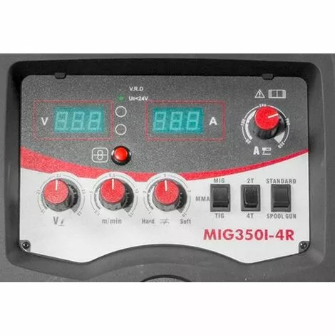 Poste à Souder Industriel Mobile MIG MAG FLUX 350 A - Manomètre Inclus MW-Tools MIG350I-4R – Image 5