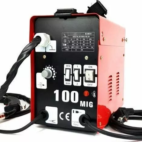 PRODIYTOOLS Poste à Souder Fil Continu MIG-100 SANS GAZ Soudeuse Aérée Avec Accessoires – Image 4
