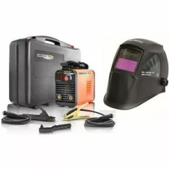 PROWELTEK Poste à Souder Numérique PROARC 100A + Cagoule De Soudure LCD 9/13 Automatique + Accessoires + Mallette