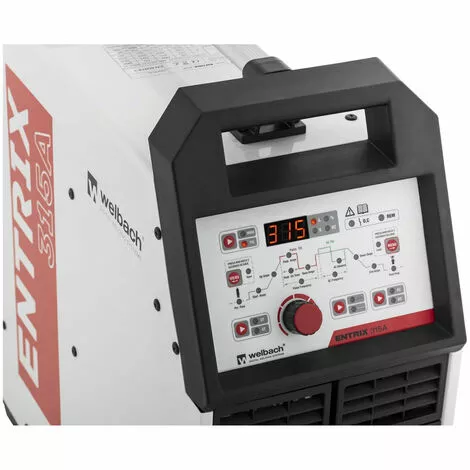 HELLOSHOP26 Poste À Souder Aluminium Alu TIG MMA E-Hand ENTRIX 315A (400 V, 315 A, FM 60%, Amorçage HF, Prof. Max. 10 Mm, Hot Start, Arc Force, Anti-Stick, Torche Refroidie À L'Eau, Sans Fiche) - Or â Image 2