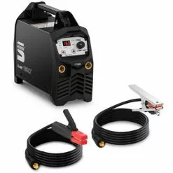 STAMOS Poste À Souder À L'Arc MMA Onduleur IGBT Inverter Portable 160 A 230V Option TIG - Argent