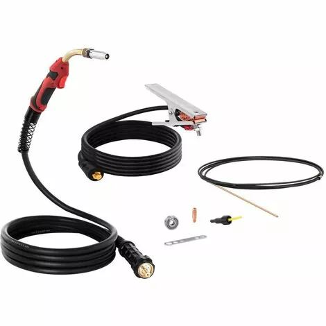 STAMOS Poste À Souder À L'Arc Gaz Inverter IGBT MIG/MAG MMA TIG FCAW Synergique 200A - Blanc, Blanc Mat – Image 4