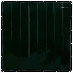 STAMOS Rideau De Soudure Ignifuge En Vinyle Rideau Protection À Œillets 1,75 X 1,75 M - Blanc, Argent