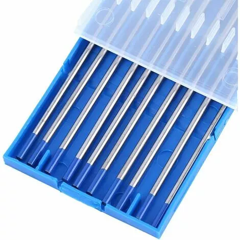 ALMI 10 Pièces électrodes De Tungstène De Soudage. Pointe Bleue D'électrode Lanthane 1.0/1.6/2.4mm. Tige D'électrode De Tungstène De Soudage De Qualité Supérieure Lanthane à 2%(2.4 X 150 Mm) – Image 5