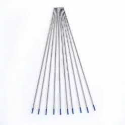 ALMI 10Pcs WL20 Tungstène Électrodes De Soudage Lanthane Pointe Réglé 1.0/1.6/2.4mm (Bleu)(1.0 * 150mm)