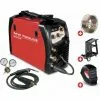 Pack POSTE À SOUDER ONDULEUR MIG-MAG-FLUX 160A - MANOMÈTRE INCLUS + Casque + Chariot + Bobine De Fil MW-Tools PACKMIG160E