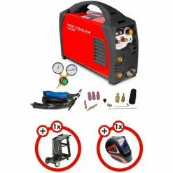 Pack Poste à Souder Inverter TIG 180A DC + Masque Et Chariot De Soudage MW-Tools PACKTIG180