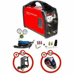 Pack Poste à Souder Inverter TIG 200A AC Et DC + Masque Et Chariot De Soudage MW-Tools PACKTIG200PAC
