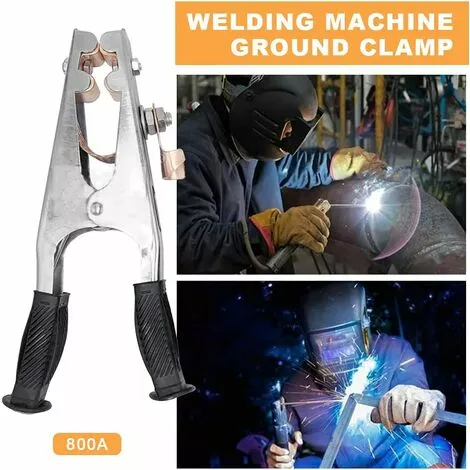 Pince De Masse Pince De Masse Laiton, Fabriqué En Fer, Durable, Sûr Et Stable, Confortable à Tenir, Adapté Au Soudage électrique (800A)Macaron – Image 5