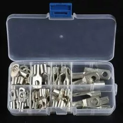 Kit De Connecteurs à Sertir Pour Bague De Cosse De Câble De Soudure De Batterie De Terminal De Tube De Cuivre 60pcs Macaron