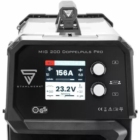 STAHLWERK MIG MAG 200 Double Pulse Pro Poste à Souder Puissant Avec Fonction Pulse Et Double Pulse Et 200 Ampères – Image 4