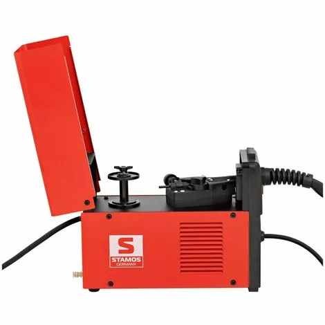 STAMOS Poste À Souder MIG/MAG Professionnel Gaz FCAW 230 V 90 A Bobine 100 Mm - Blanc – Image 2