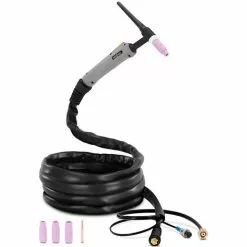 STAMOS Torche TIG Pack De Tuyaux TIG Soudage TIG Prise À 2 Broches 4 M 8 L/min - Argent