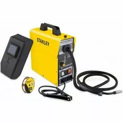 Poste à Souder Mig-Mag No Gas STANLEY Mikromig Câble De Masse, Torche, Fil Fourré Et Masque De Soudage