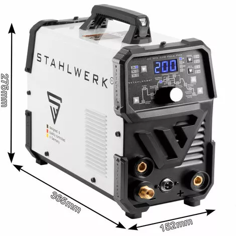 STAHLWERK DC TIG 200 Puls Pro - Poste De Soudage TIG Professionnel Numérique Avec Fonction MMA Et Pulsée, Adapté Aux Tôles Fines, 7 Ans De Garantie – Image 4