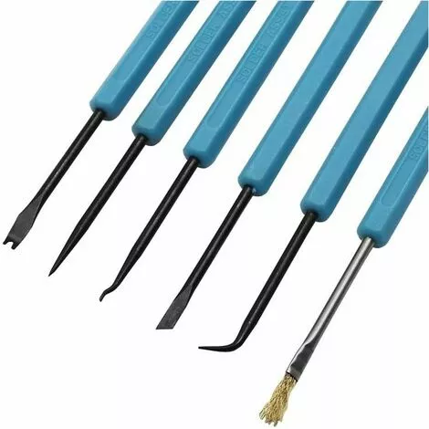 MONLY Baguette De Soudage 6 Pcs Soudage De La Station De Soudage De La Station De Soudage De Fer De Fer De Fer, Outil D'assistance De Chaleur électronique, Ensemble De La Puce D'alésoir. Soudeur Pou – Image 2