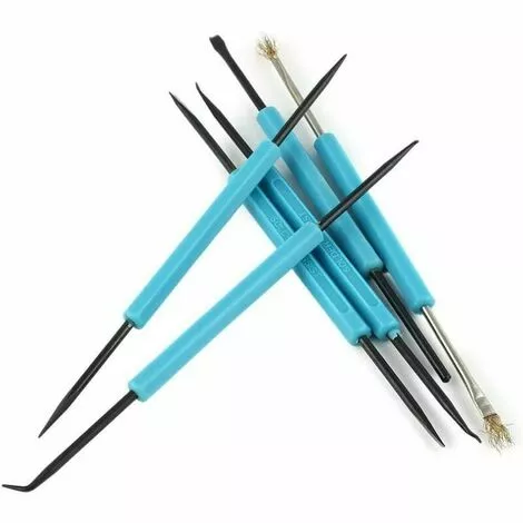 MONLY Baguette De Soudage 6 Pcs Soudage De La Station De Soudage De La Station De Soudage De Fer De Fer De Fer, Outil D'assistance De Chaleur électronique, Ensemble De La Puce D'alésoir. Soudeur Pou – Image 5