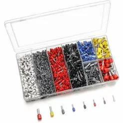 IRISFR Lilaris 1800 Pcs Boîtes à Bornes Sertir Isolées Embouts De Câblage Câble De Cosses 0,5-10,00 Mm² Pour Pince Électricien