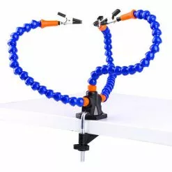 IRISFR Lilaris Mains Flexibles Pour Aider à Souder, Outil De Soudure à La Troisième Main, Avec Pinces Crocodile, Pour Réparer Les Groupes De Soudure.bleu, Une Pièce