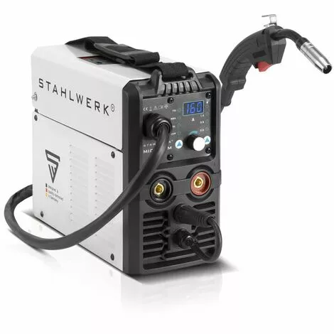 STAHLWERK MIG MAG 160 M Poste à Souder IGBT Appareil Combiné 5 En 1 Entièrement Synergique Avec Véritable 160 Ampères / Fil Fourré, MIG MAG, ARC MMA, Lift TIG – Image 2
