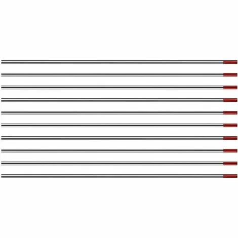 TINOR Soudage TIG Electrodes De Tungstène Avec 2% De Thorium WT20 (Rouge) 1,6mm * 150mm 10 Pièces Par Paquet – Image 2