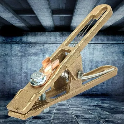 Laiton Pince De Masse,Pince De Terre à Souder Pour Souduremise à La Terre De Câble Pour La Machine De Soudure 1 Pcs (260A) 56Vingt – Image 2