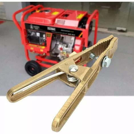 Laiton Pince De Masse,Pince De Terre à Souder Pour Souduremise à La Terre De Câble Pour La Machine De Soudure 1 Pcs (260A) 56Vingt – Image 3