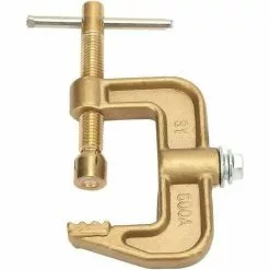 Cisea Pince De Terre De Soudage, Matériau En Laiton 500a Pince De Terre De Soudage Au Sol Classique En Forme De G Pour Machine à Souder, Pince De Terre C