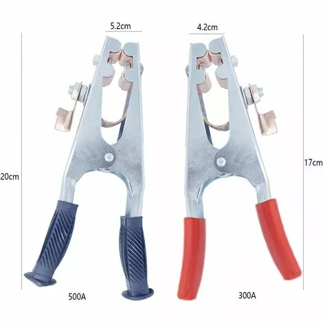ENLENK Pinces De Terre De Soudage, 2 Pièces Pinces De Terre De Soudage 300A Et 500A Pinces De Tige De Terre Prise Sûre Et Stable Confortable Adaptée Au Soudage électrique â Image 2