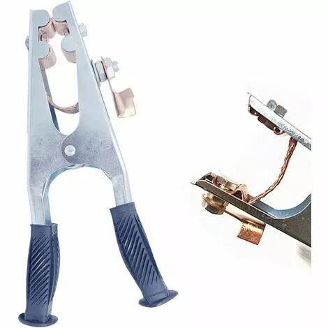 ENLENK Pinces De Terre De Soudage, 2 Pièces Pinces De Terre De Soudage 300A Et 500A Pinces De Tige De Terre Prise Sûre Et Stable Confortable Adaptée Au Soudage électrique â Image 3