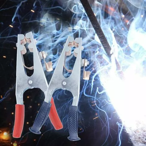 ENLENK Pinces De Terre De Soudage, 2 Pièces Pinces De Terre De Soudage 300A Et 500A Pinces De Tige De Terre Prise Sûre Et Stable Confortable Adaptée Au Soudage électrique â Image 5