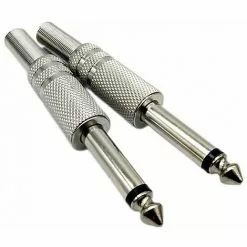 5pcs Jack Prise Jack 6,35mm Male à Souder Stéréo Fiche Male Connecteur Soudure 100% Métal,Yeurié